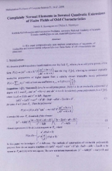 Completely normal elements in iterated quadratic extensions of finite fields of odd characteristics