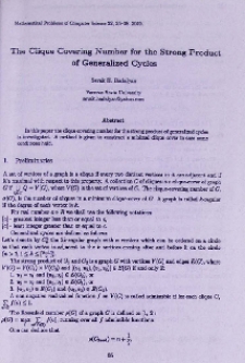 The clique covering number for the strong product of generalized cycles
