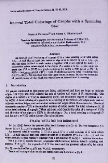 Interval total colorings of graphs with a spanning star