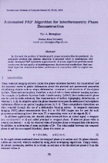 Automated PAP algorithm for interferometric phase reconstruction