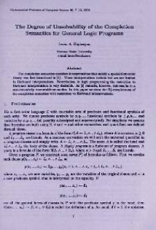 The degree of unsolvability of the completion semantics for general logic programs