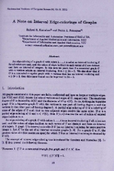 A note on interval edge-colorings of graphs