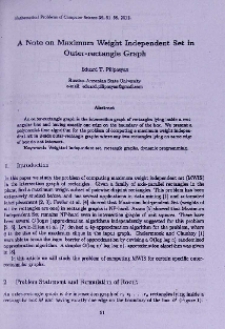 A note on maximum weight independent set in outer-rectangle graph