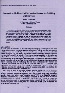 Interactive multimedia publication system for building web services
