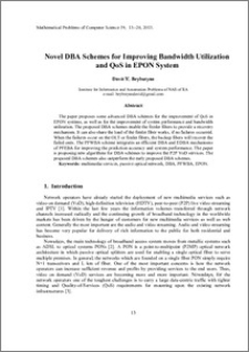 Novel DBA schemes for improving bandwidth utilization and QoS in EPON system