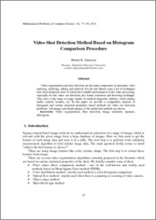 Video Shot Detection Method Based on Histogram Comparison Procedure