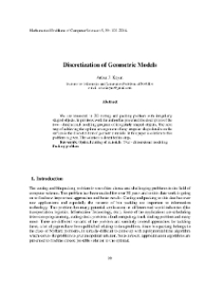 Discretization of Geometric Models