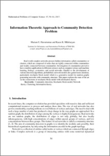 Information-Theoretic Approach to Community Detection Problem
