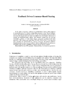 Feedback Driven Grammar-Based Fuzzing