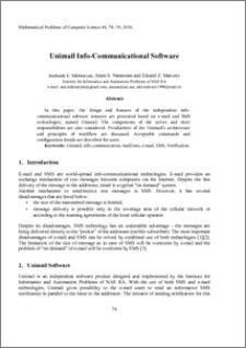 Unimail Info-Communicational Software