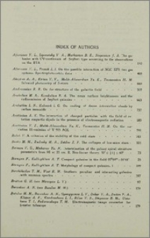 Index of authors