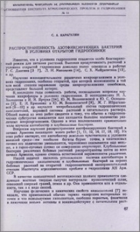 Распространенность азотфиксирующих бактерий в условиях открытой гидропоники