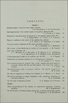 Contents of the journal „Astrophysics“ 1981