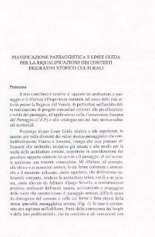 Pianificazione paesaggistica e linee guida per la riqualificazione dei contesti figurativi storico-culturali