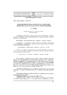 Дополнения по некоторым представителям семейства Ranunculaceae Juss. флоры Армении