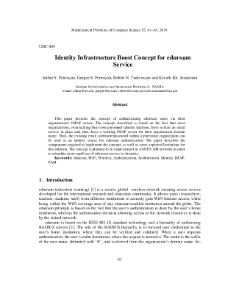 Identity Infrastructure Boost Concept for eduroam Service