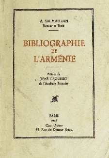 Bibliographie de l'Arménie