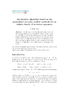 An iterative algorithm based on the generalized viscosity explicit methods for an infinite family of accretive operators
