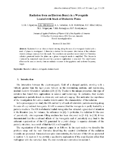 Radiation from an Electron Bunch in a Waveguide Loaded with Stack of Dielectric Plates