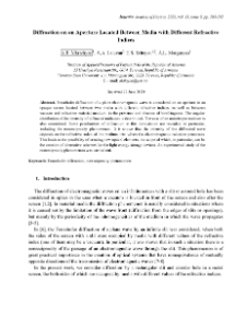 Diffraction on an Aperture Located Between Media with Different Refractive Indices