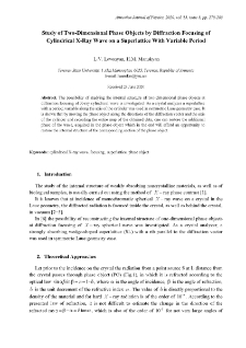 Study of Two-Dimensional Phase Objects by Diffraction Focusing of Cylindrical X-Ray Wave on a Superlattice With Variable Period