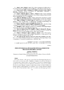 Ethno-Psychological Peculiarities of Social Anomie in the Process of Overcoming Conflict