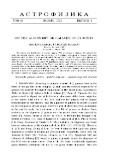 On the alignment of galaxies in clusters