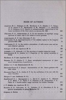 Index of authors v. 21, 1984