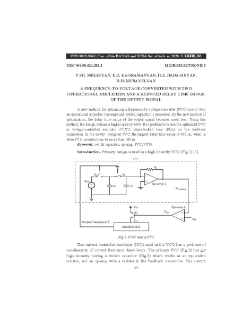A frequency-to-voltage converter with two operational amplifiers and a reduced delay time range of the output signal