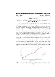 Timing evaluation model for d flip-flops considering radiation effect