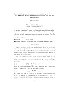 On weights which admit reproducing kernel of Szegö type