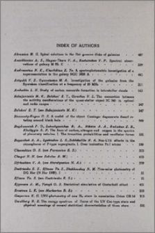 Index of authors v. 22, 1985