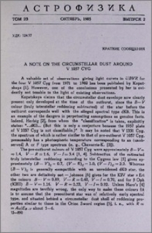 A note on the circumstellar dust around V 1057 Cyg