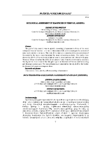 Ecological Assessment Of Elm Species In Yerevan, Armenia