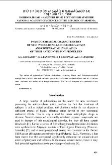 Physico-chemical characteristics of new pyrrolidine-2,5-dione derivatives and comparative evaluation of their anticonvulsant properties