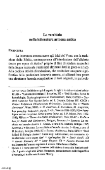 La vecchiaia nella letteratura armena antica