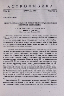 Нейтральный водород вокруг некоторых молодых остатков сверхновых