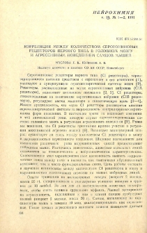 Корреляция между количеством серотониновых рецепторов первого типа в головном мозгу и агрессивным поведением самцов мышей