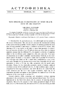 Non-singular coordinates of some black hole in f(R) gravity