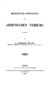 Beiträge zur Conjugation des Armenischen Verbums
