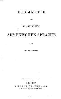 Grammatik der Classischen Armenischen Sprache