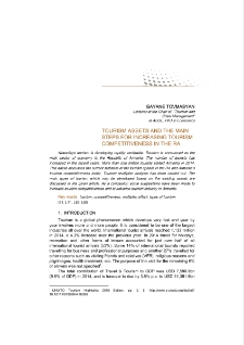Tourism Assets And The Main Steps For Increasing Tourism Competitiveness In The Ra