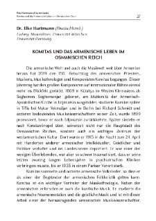 Komitas und das Armenische Leben im Osmanischen Reich