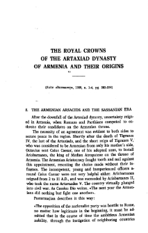 The royal crowns of the Artaxiad dynasty of Armenia and their origins