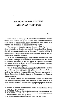 An elghteenth century Armenian triptych