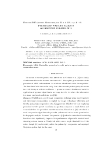 Periodized wavelet packets on bounded subsets of R