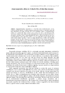 About memristive effects in M-Ba(Sr)TiO3-M thin film structure