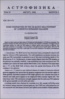 Some properties of the IR-radio relationship of luminous infrared galaxies