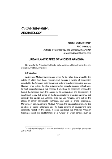 Urban Landscapes Of Ancient Armenia