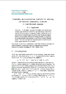 Viscosity approximation method for solving variational inequality problemin real Banach spaces